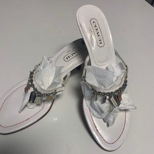 Coach kitten heel sandal